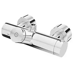 Schell Vitus Brause-Selbstschlussthermostat 016000699 Duschanschluss oben, AP, Mischwasser, verchromt