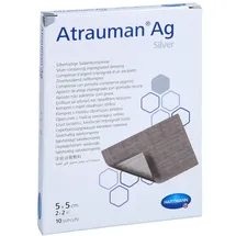 ACA Müller / ADAG Pharma ATRAUMAN Ag 5x5 cm steril Kompressen