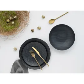 CreaTable Waves Tafelservice 12-tlg. schwarz