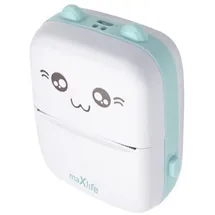 MaxLife Bluetooth-Thermodrucker MXTP-100 Tragbarer Drucker Etikettendrucker blau für Kinder