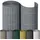 Noor Sichtschutzmatte PVC 1,2 x 3 m silber