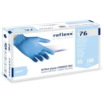 OEM Reflexx R76/XS Handschuhe Nitril Puderfrei Gr. 3.5, Größe XS, 100 Stück, hellblau