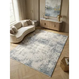 KADIMA DESIGN Teppich SIENA-Arbia, abstrakt, Blau, 200 x 300 cm