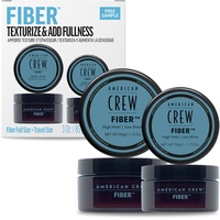 AMERICAN CREW – American Crew Fiber Duo Set mit 85g & 50g, Haarwachs für Männer, Haarprodukt mit starkem Halt, Stylingprodukt für viel Textur & mattes Finish, zur täglichen Anwendung