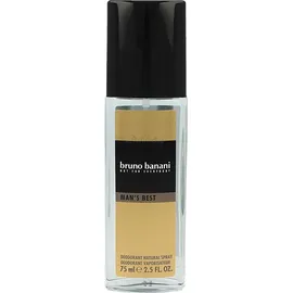 bruno banani Man's Best Deo Spray, 75ml + maskulin, macht Verführung super einfach, 75 ml