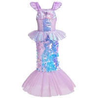 Lito Angels Prinzessin Meerjungfrau Arielle Kostüm Kleid Verkleidung für Kinder Mädchen Größe 8-9 Jahre 134 (Tag-Nummer 140)
