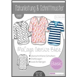 Kibadoo Papierschnittmuster Oversize-Bluse MaCaya