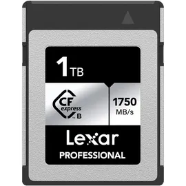 Lexar Professional 1TB CFexpress Karte, Typ B CFe Karte, bis zu 1750MB/s Lesegeschwindigkeit, mit PCIe Gen3x2, kompatibel mit DSLR, rückwärts mit XQD Kamera