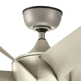 Elstead Lighting Lehr II 137 cm Deckenventilator Silber