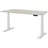 assmann büromöbel ASSMANN Elektrisch höhenverstellbarer Kinderschreibtisch JUNIOR Eiche Polar Weiß, 140x80cm, Memoryfunktion, Kollisionsschutz, 2-fach-Motorik - Weiß/Beige