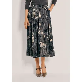 Madeleine Maxirock Damen Floral Grau 46