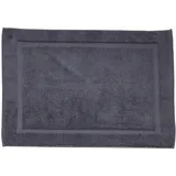 DONE Deluxe Badteppich, Baumwolle, Anthrazit, 60 x 80 x 1 cm