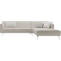 hülsta sofa Ecksofa hs.446, in minimalistischer, schwereloser Optik, Breite 296 cm grau