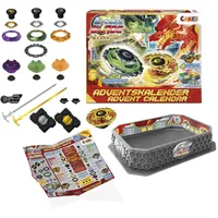 CRAZE BLADE Adventskalender für Jungen – Kampfkreisel-Spielzeug-Adventskalender mit Battle Arena, Launcher & Kreisel - Weihnachtskalender für Jungen und Mädchen