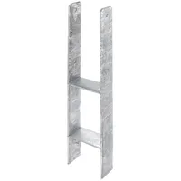 GAH Alberts Alberts H-Pfostenträger | feuerverzinkt | lichte Breite 111 mm | Gesamthöhe 600 mm | Materialstärke 6 mm