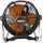 Worx WX095,9 Bodenventilator 20 cm Schwarz