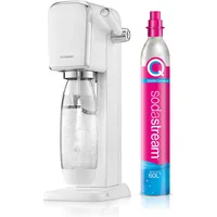 Sodastream Art white + Kunststoffflasche + CO2-Zylinder