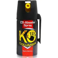 Columbia KO CS hochdosiertes Abwehrspray - Sicheres Gefühl unterwegs - Made in Germany - 80g Reizstoff CS wirkungsvolles effektives Verteidigungsspray - bis zu 1-1,5 m Reichweite