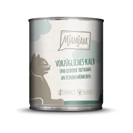 MjAMjAM Leckere Mahlzeit 800g Dose Katzennassfutter 6 x 800 Grammvorzügliches Kalb mit leckerem Truthahn an leckeren Möhrchen
