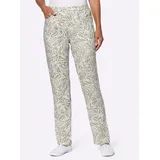 Sieh an! Schlupfhose in schlamm-ecru-bedruckt | Gr.: 48