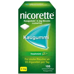 nicorette 4 mg Nikotinkaugummi freshmint für Raucher zum Aufhören
