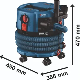 Bosch GAS 18V-12 MC Professional Akku Staubsauger BITURBO Brushless + 1x ProCore Akku 5,5 Ah + Zubehör - ohne Ladegerät