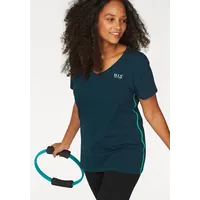 H.I.S. H.I.S T-Shirt Kurzarm, figurfreundlicher Schnitt, unifarben, V-Ausschnitt, Gr.