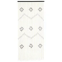 Maximex Vorhang Mod. Holzperlen Bambusvorhang hängender Deko Vorhang aus Ahornholzperlen und kleinen Bambusperlen mit 31 Strängen 90 x 200 cm Mehrfarbig