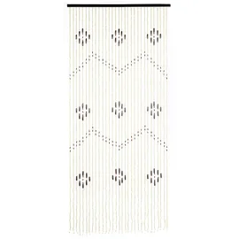 Maximex Vorhang Mod. Holzperlen Bambusvorhang hängender Deko Vorhang aus Ahornholzperlen und kleinen Bambusperlen mit 31 Strängen 90 x 200 cm Mehrfarbig