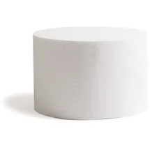 Decora 0173833 Runde Polystyrol-Basen, für Übungen und für die Anfertigung von perfekt aussehenden, mehrstöckigen Torten, Grosse Ø 30 X H 20 cm, Beige