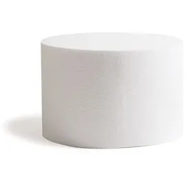 Decora 0173833 Runde Polystyrol-Basen, für Übungen und für die Anfertigung von perfekt aussehenden, mehrstöckigen Torten, Grosse Ø 30 X H 20 cm, Beige