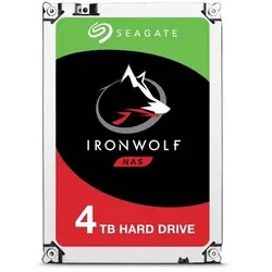 SEAGATE NAS HDD 4TB IronWolf 5900rpm 6Gb/s SATA 64MB cache 8,9cm 3,5Zoll 24x7 für NAS und RAID Rackmount Systeme BLK