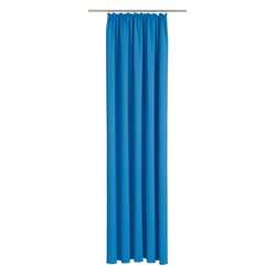 Vorhang WIRTH „Dim out“ Gardinen Gr. 300 cm, Kräuselband, 145 cm, blau Kräuselband