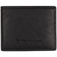 Tom Tailor Lary Herren Geldbörse RFID Klein Querformat Leder Schwarz