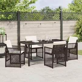 vidaXL Garten Essset 5-tlg. Braun
