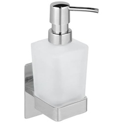 Wenko Seifenspender »Genova Shine« Turbo-Loc - Befestigen ohne Bohren weiß, 6.2x19.7x9 cm
