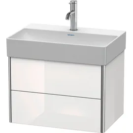 Duravit Waschtischunterschrank 2 Auszüge 58,4 x 39,7 x 39 cm Schwarz Hochglanz