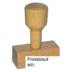 Stempel Fristablauf am: