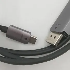 Amazon Basics USB-C-auf-DisplayPort-Kabel, Aluminium, 1.8 m, Grau