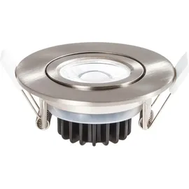 LEDxOn EDOS 1er Einbaustrahler schwenkbar IP65 9W 730lm 3000K nickel