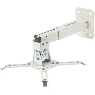 Decken-Wandhalterung für Beamer max 10 kg, Neigbar-schwenkbar, weiß K3A