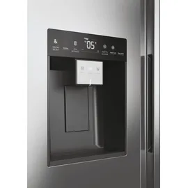 Haier SBS SERIE 5 HSW59F18DIMM Kühl-Gefrierkombination/Total No Frost/Smart hOn-App/HumidityZone/XXL Nutzinhalt/Leise nur 36 db(A) / Edelstahl