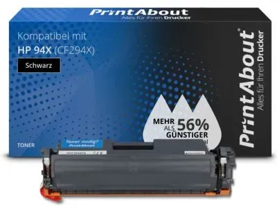 Toner kompatibel mit HP 94X (CF294X) - Schwarz - Hohe Kapazität