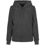 Build Your Brand Basic Reißverschlusspullover - Charcoal / 4XL