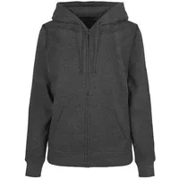 Build Your Brand Basic Reißverschlusspullover - Charcoal / 4XL