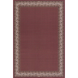 Webteppich Karat 67 x 130 cm Schurwolle Rot