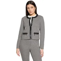 Betty Barclay Blazer-Jacke langarm in Weiß/Schwarz | Gr.: 36