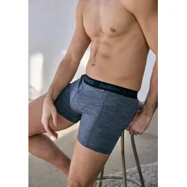 Danish Endurance Merino Trunks grau / orange / schwarz L 2er Pack