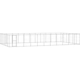 vidaXL Outdoor-Hundezwinger Verzinkter Stahl 79,86 m2