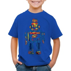 style3 Print-Shirt Kinder T-Shirt Sheldon Toy Robot big bang cooper tbbt Roboter spielzeug Leonard blau 164